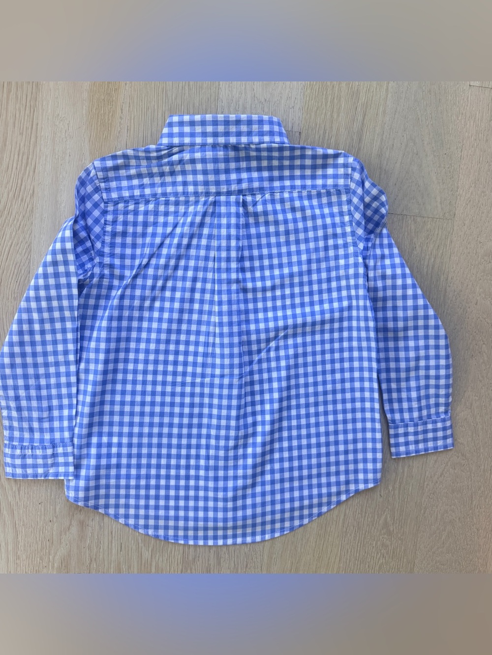 Polo Ralph Lauren Kids Blue & White Gingham Button-Down Shirt - Size 5 - NWT - Picture 2 of 4